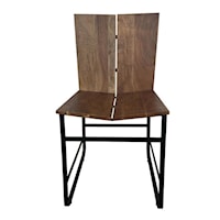 Industrial Solid Wood Dining Chair