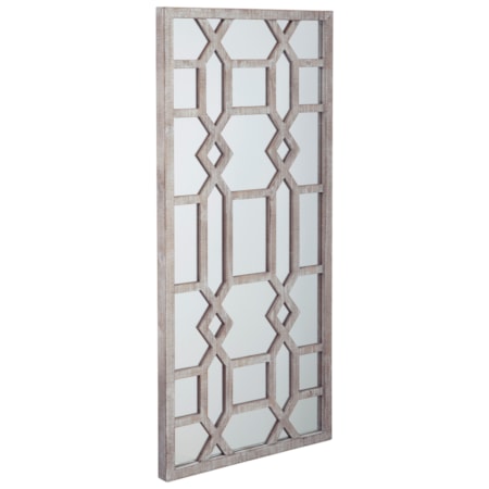 Leora Antique Gray Accent Mirror