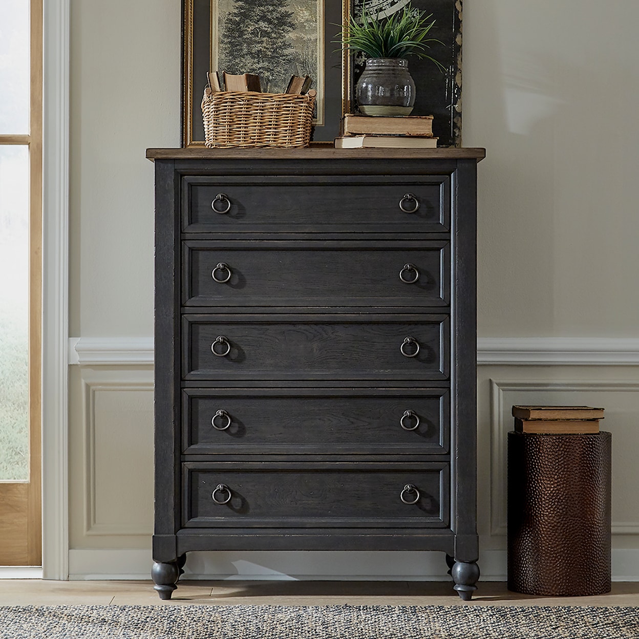 Liberty Furniture Americana Farmhouse 5-Drawer Bedroom Chest