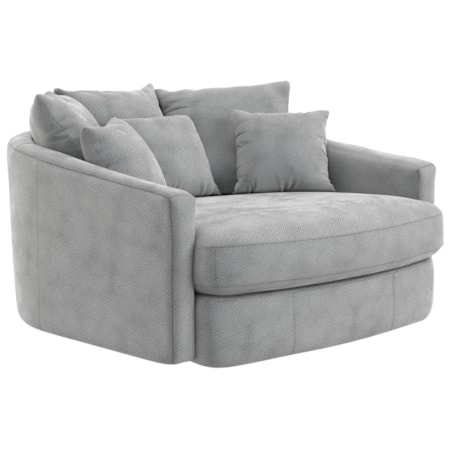 Round Accent Cuddle Chaise