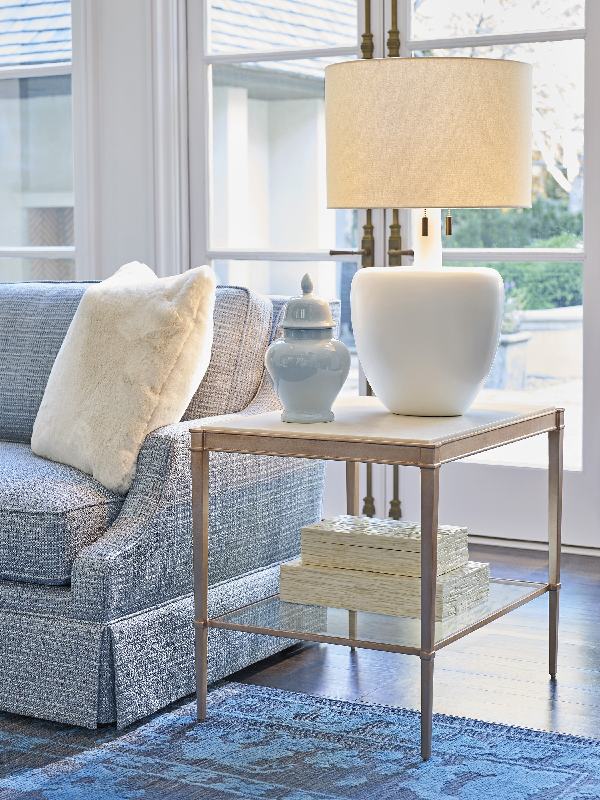 Bulgari Rectangle End Table