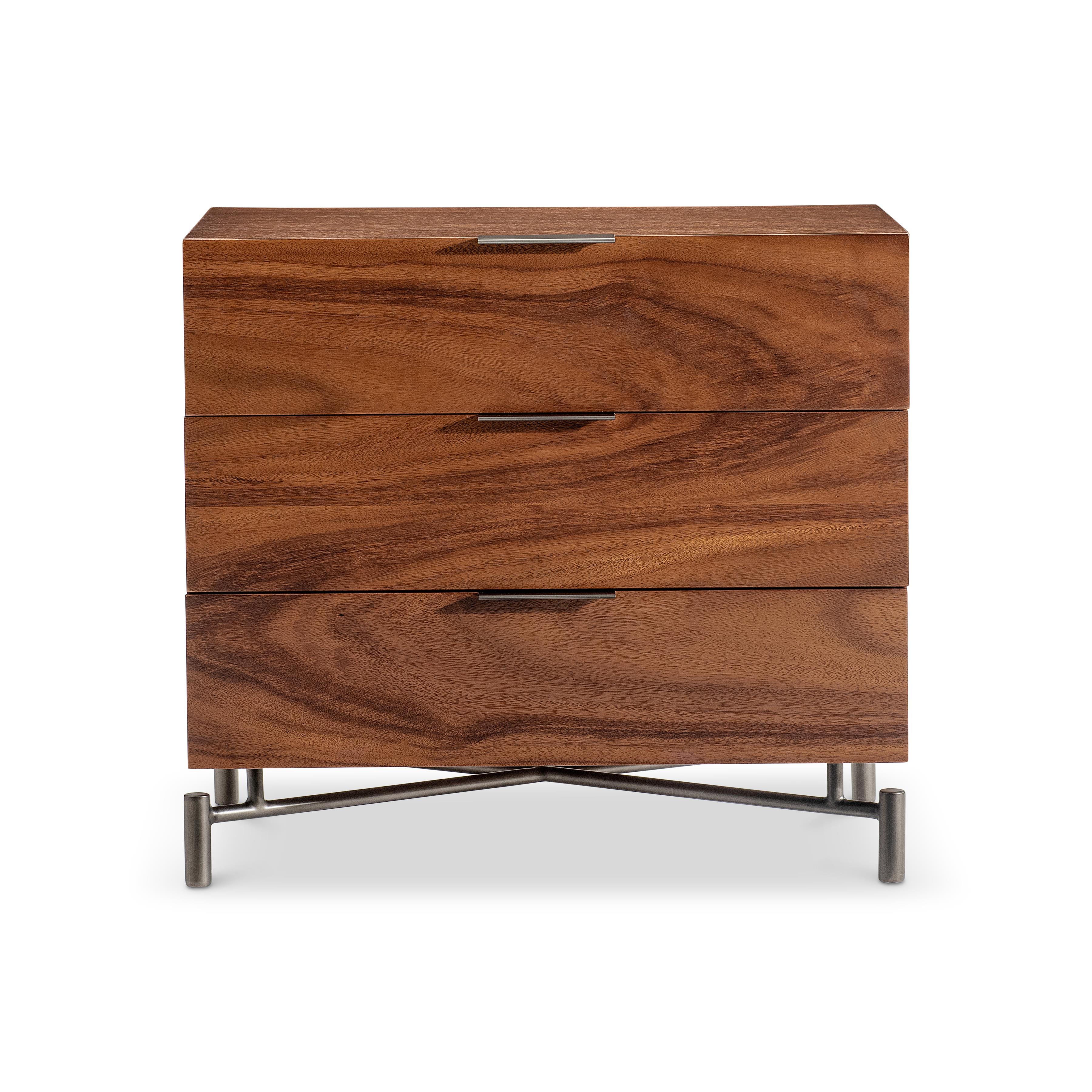 Brasea Three Drawer Nightstand