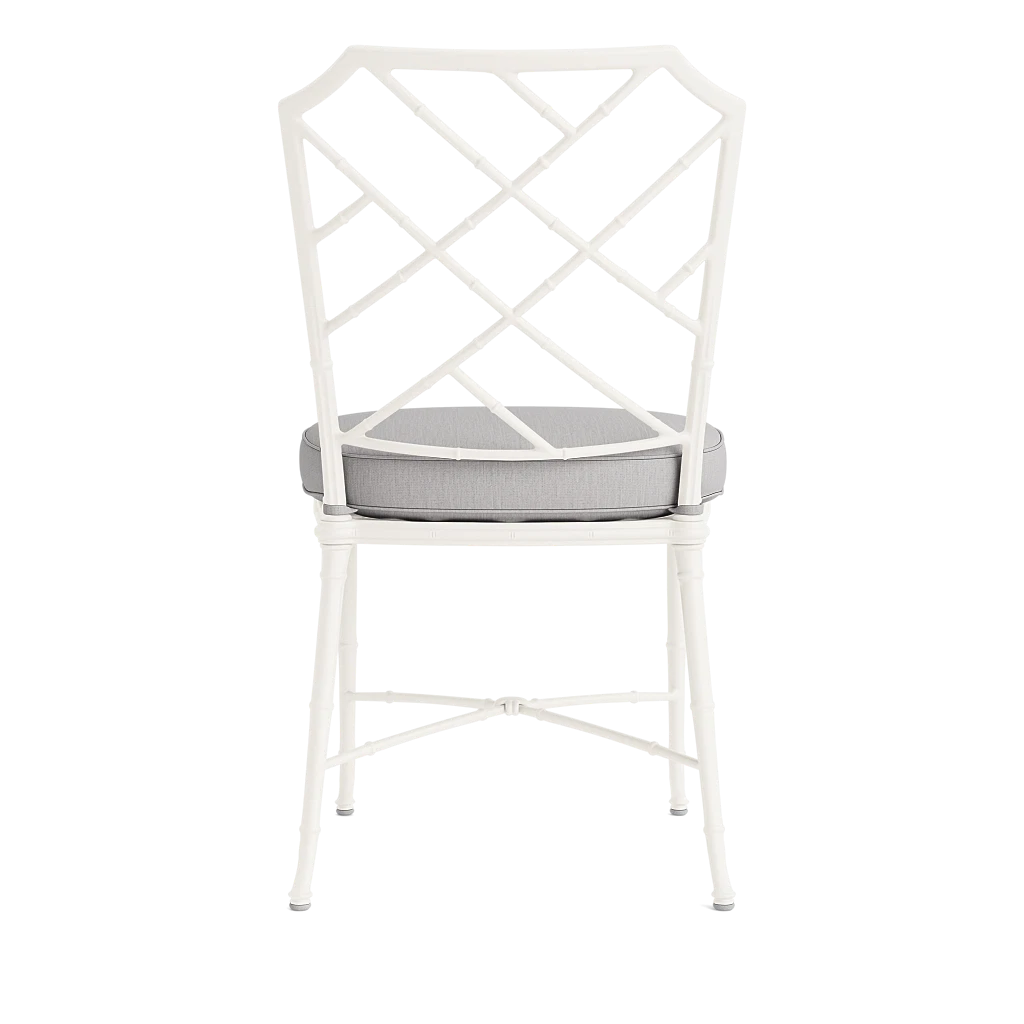 Cushioned Lattice-Back Dining Side Chair