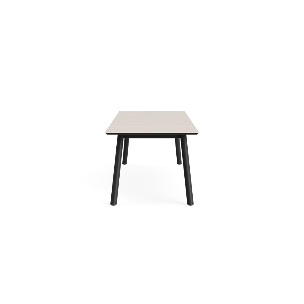 120" Aluminum Dining Table w/Dekton Top
