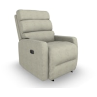 Contemporary Manual Wall-Saving Recliner with Track Arms