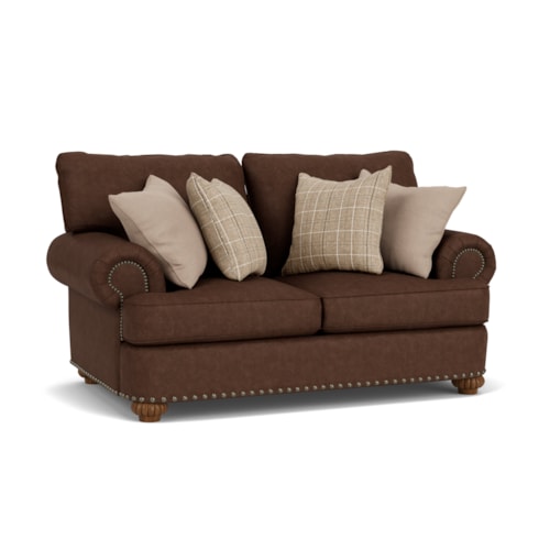 Traditional Loveseat w/ Nailhead Trim