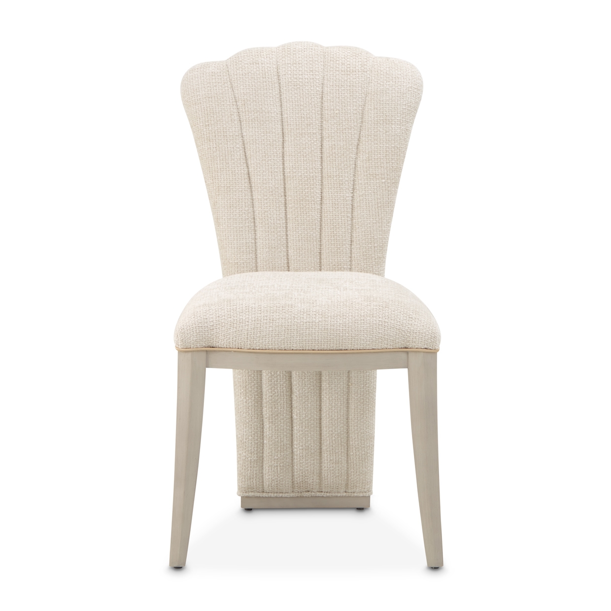 Upholstered Shell-Back Vanity Chair