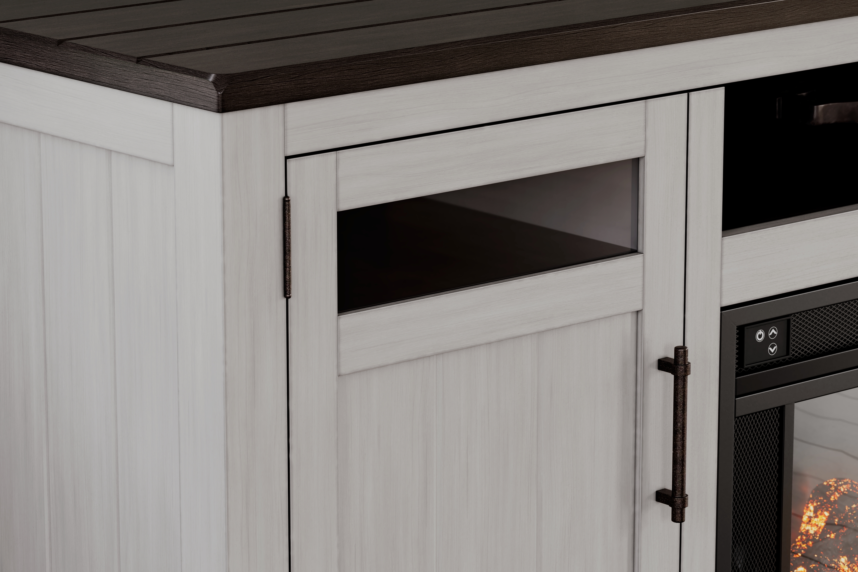 Signature Design by Ashley Darborn 88" TV Stand With Electric Fireplace