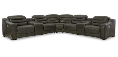 Contemporary 7-Piece Power Reclining Sectional