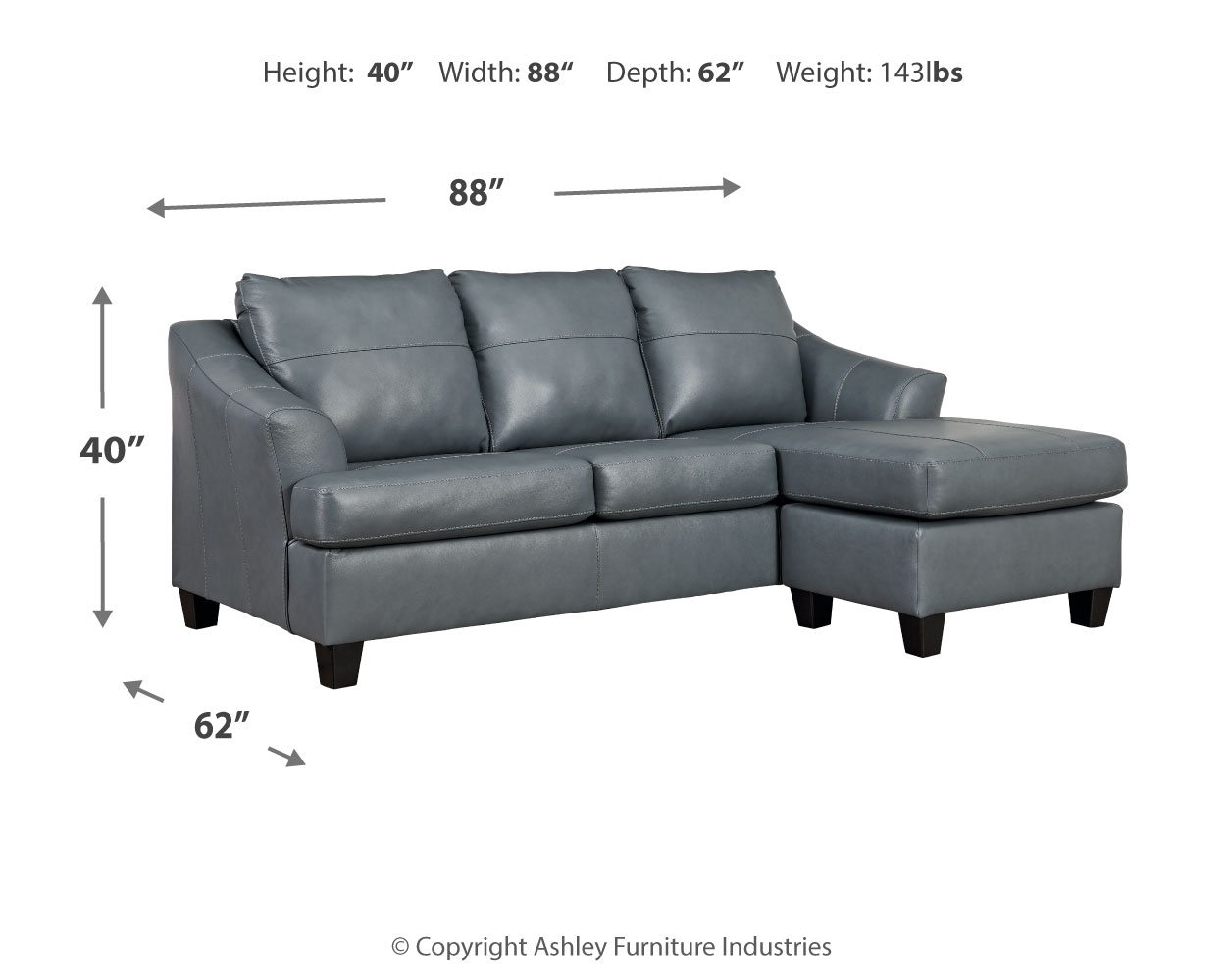Signature Design by Ashley Genoa Sofa Chaise