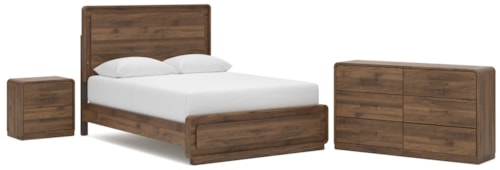 Queen Panel Bed, Dresser And Nightstand