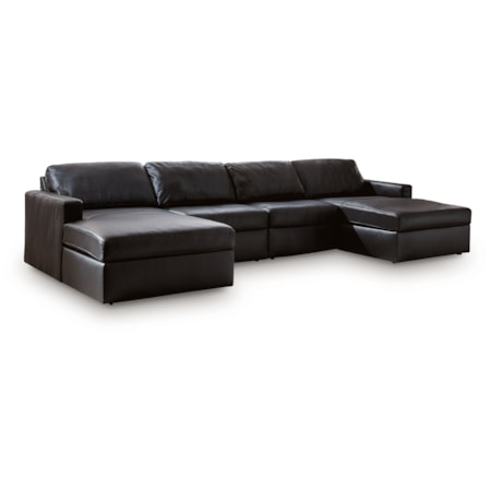 4-Piece Double Chaise Sectional