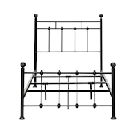 Industrial Shaker Metal Twin Bed in Black, All-In-One