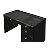 Crown Mark Morgan Vanity Desk and Stool Set - Black