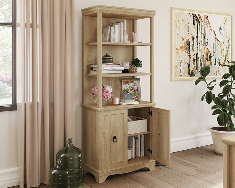 Bookcase with Concealed Storage