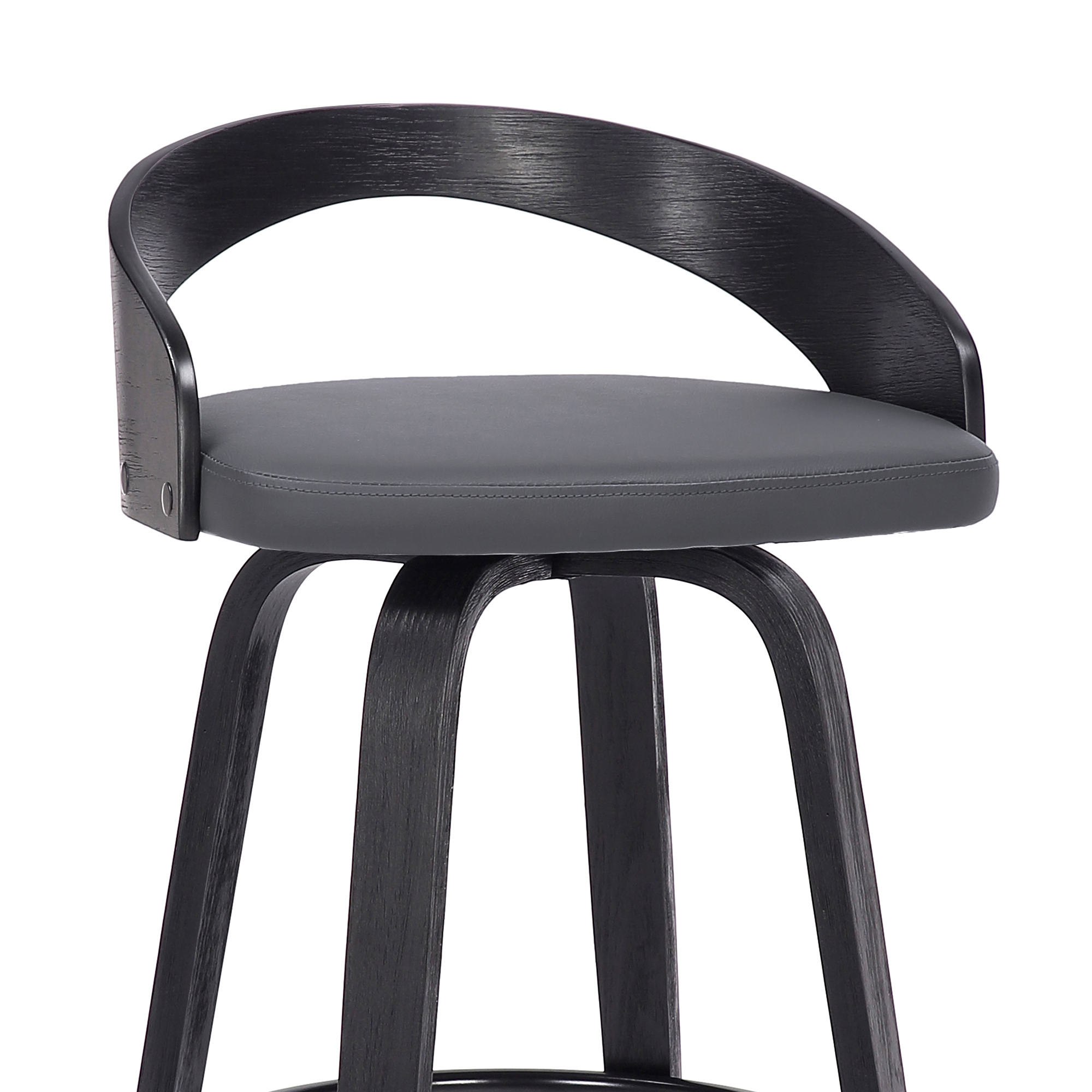 Armen Living Sonia Open-Back Swivel Counter Stool