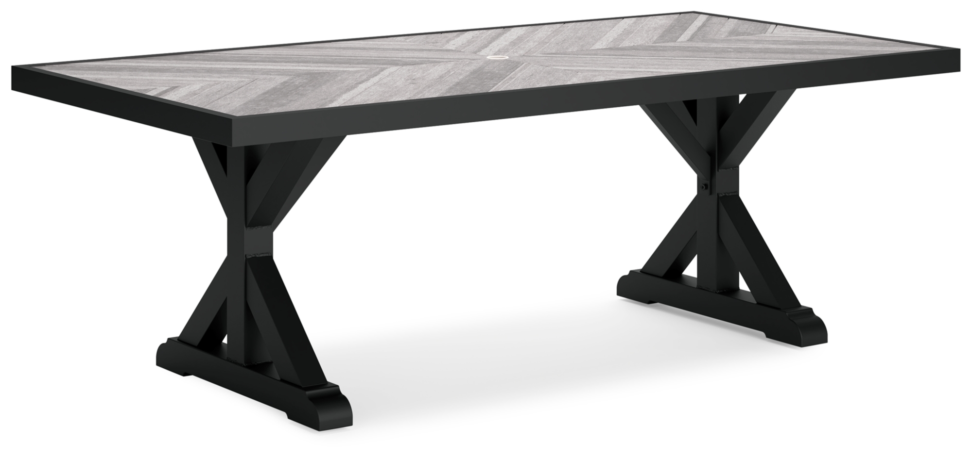 Signature Design by Ashley Beachcroft Rect Dining Table W/Umb Opt