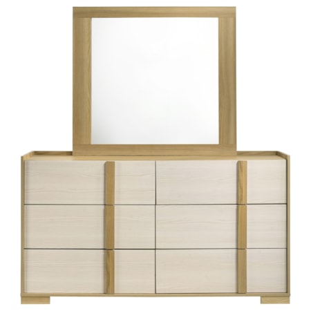 Hyland 6-drawer Dresser w/ Mirror