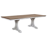 Rustic Rectangular Dining Room Table with 20" Leaf