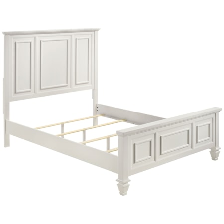 Wood Cal King Panel Bed