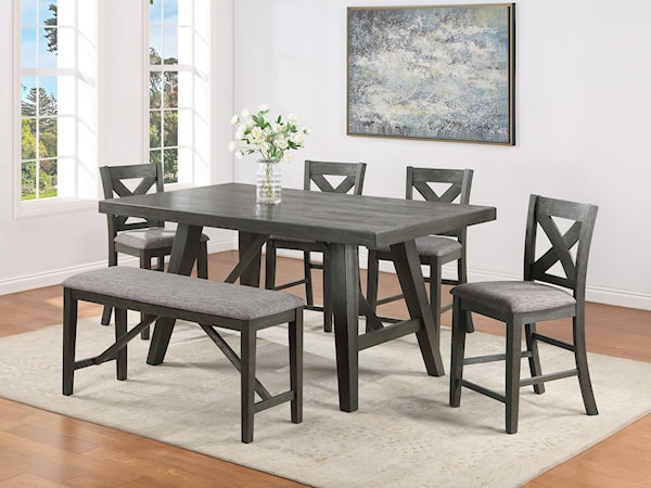 Counter-Height 6-Piece Dining Set