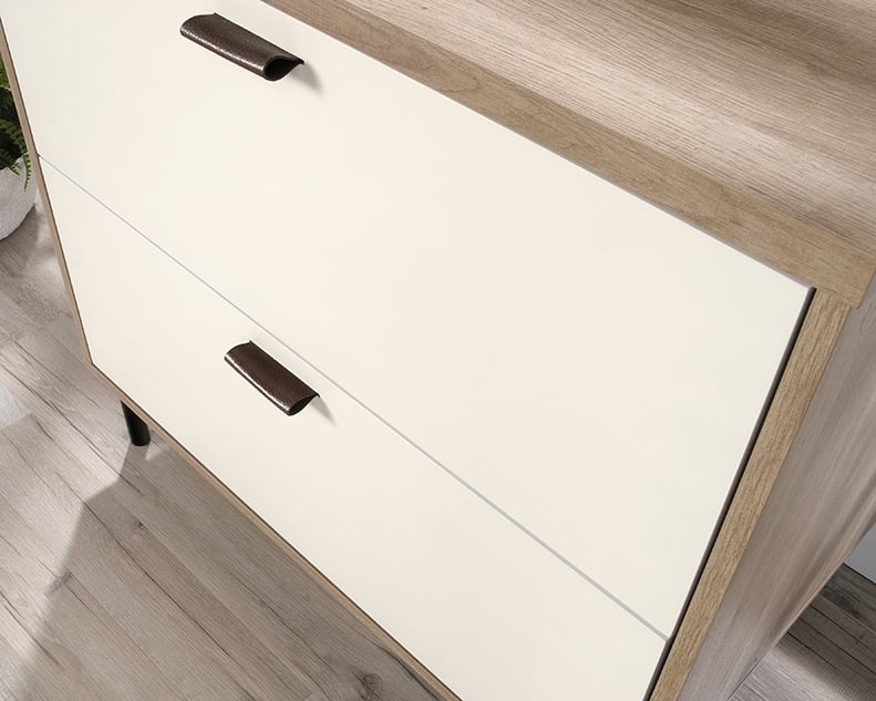2-Drawer Wooden File Cabinet