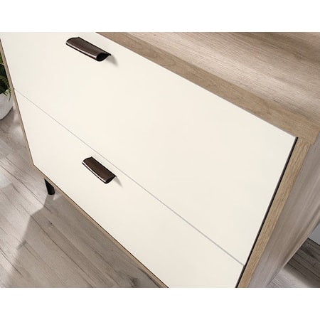 2-Drawer Wooden File Cabinet