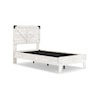 Signature Design Shawburn Twin Crossbuck Panel Platform Bed