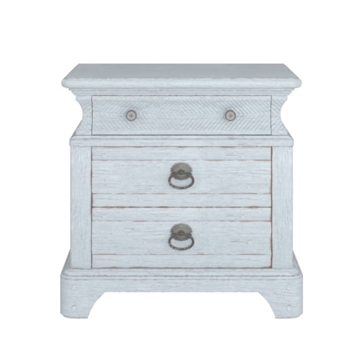 Relaxed Vintage 3-Drawer Nightstand