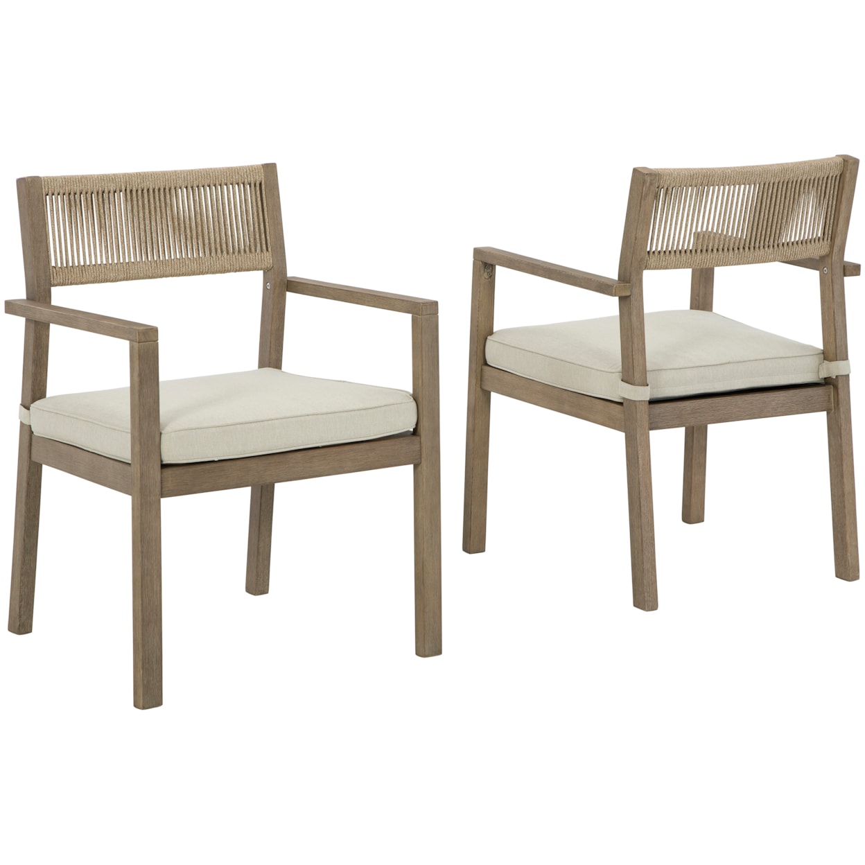 Signature Design Aria Plains Arm Chair with Cushion (Set of 2)