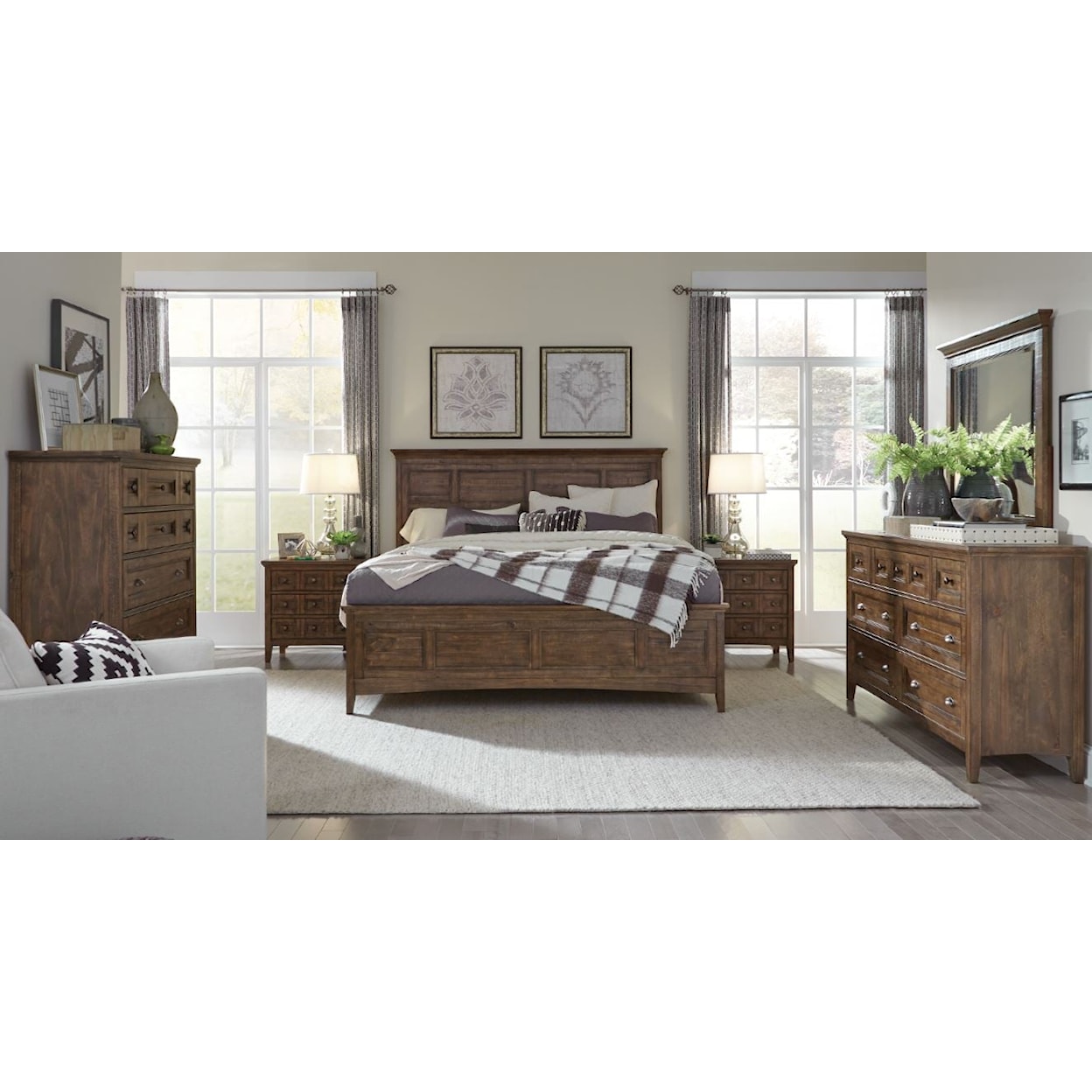 Magnussen Home Bay Creek Bedroom California King Panel Bed