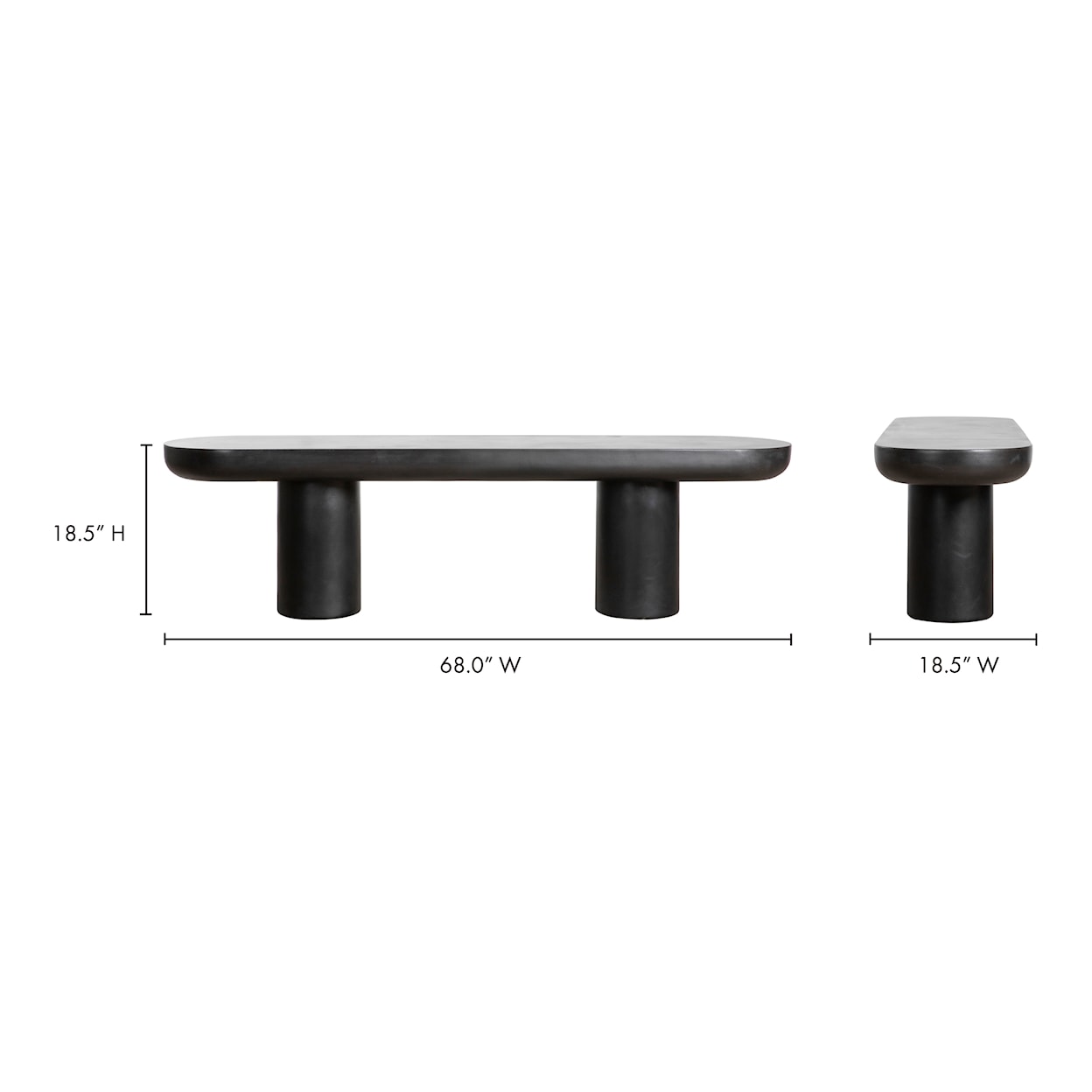Moe's Home Collection Rocca Rocca Bench