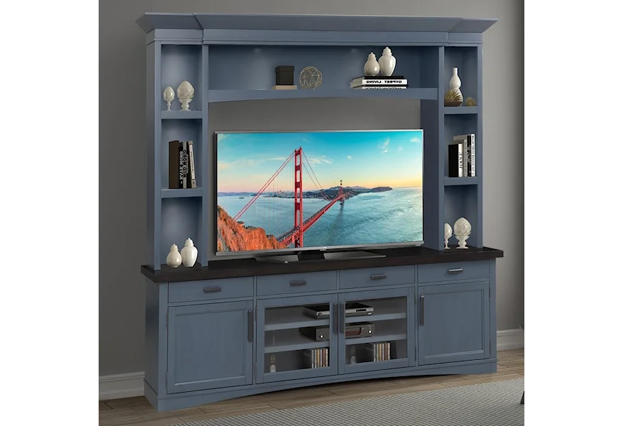 Americana Modern Entertainment Wall Unit by Parker House at Pilgrim Furniture City