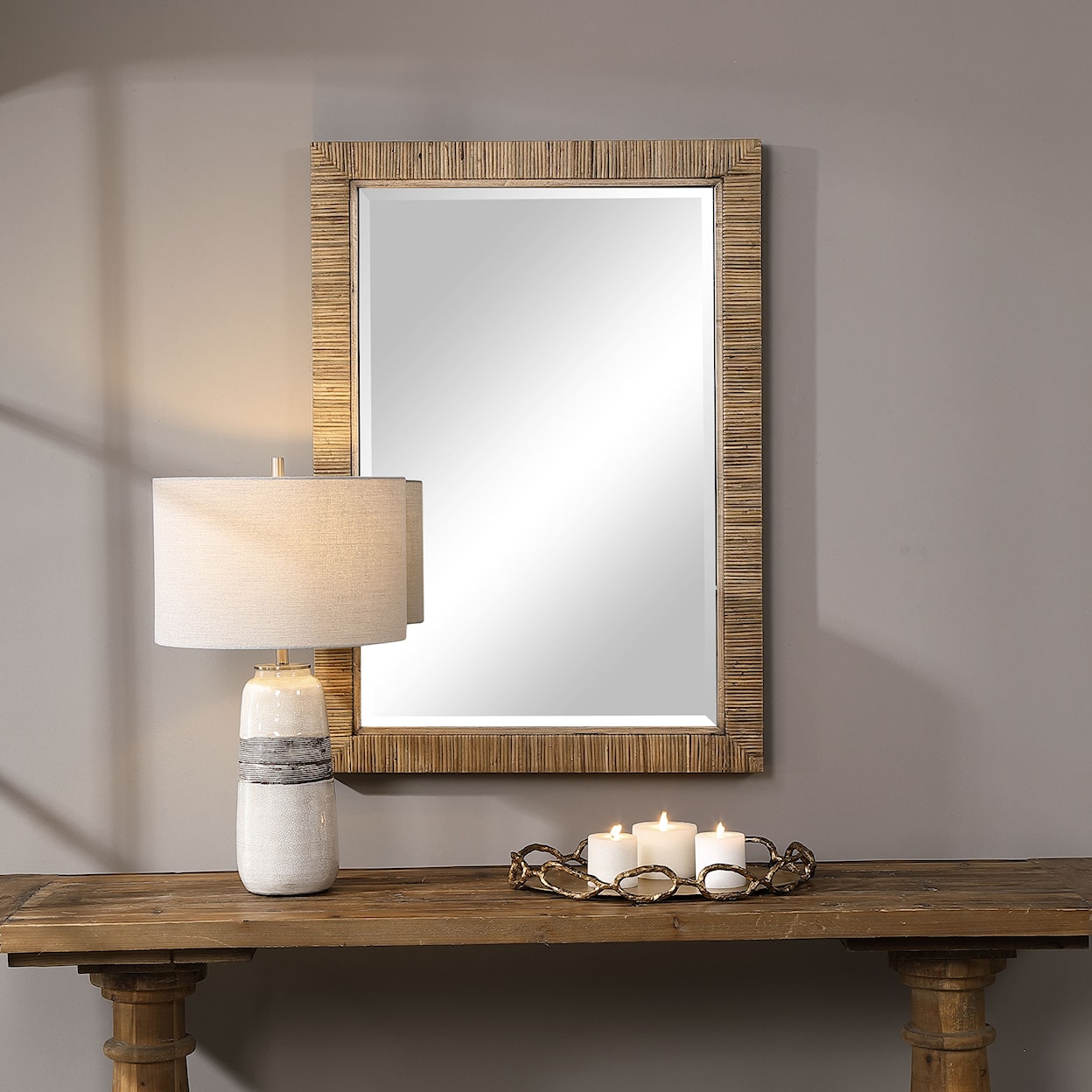 Uttermost Cape Cape Natural Rattan Mirror