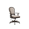 Riverside Furniture Clinton Hill Round Back Uph Desk Chair