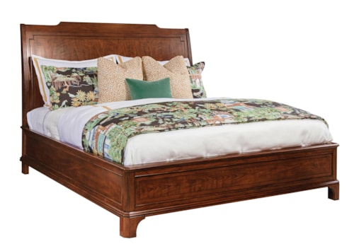 Traditional Cal-King Sleigh Bed - Complete