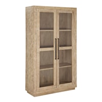 Tall Accent Cabinet with Glass Doors