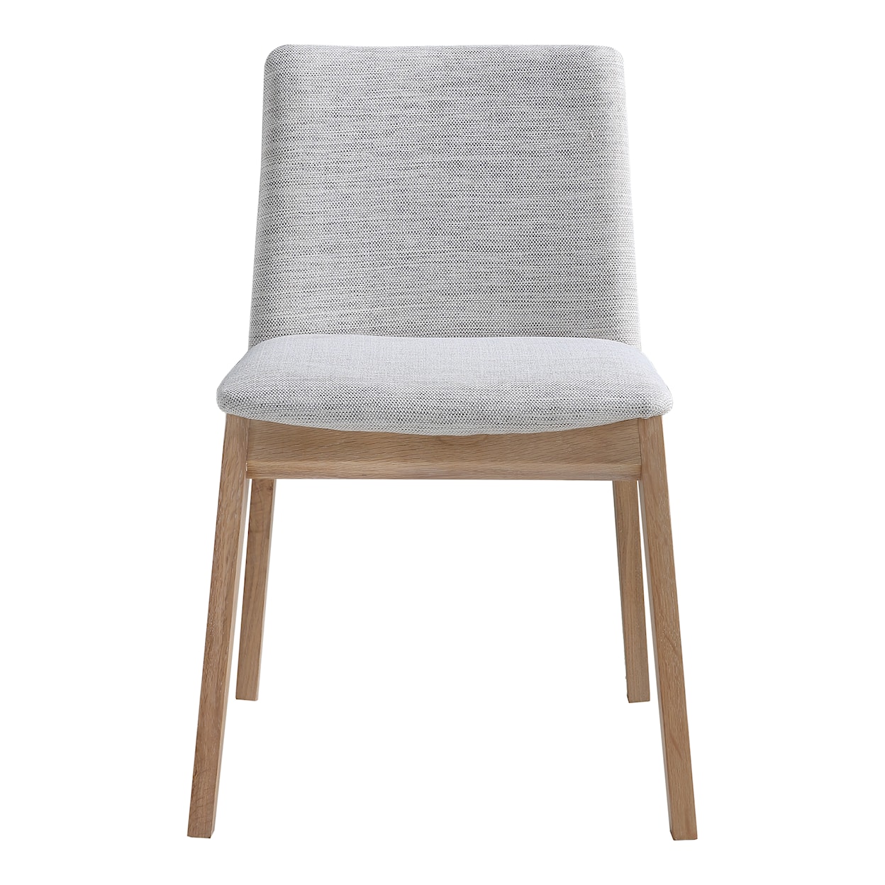 Moe's Home Collection Deco Deco Oak Dining Chair Light Grey-M2