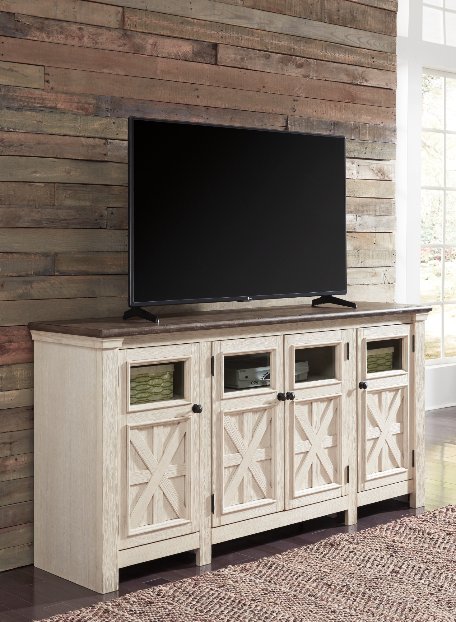 Signature Design by Ashley Bolanburg Extra Large TV Stand