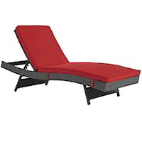 Outdoor Patio Sunbrella® Chaise - Red