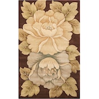 7'6" x 9'6" Brown Rectangle Rug