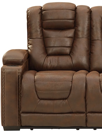 Power Reclining Sofa w/ Adjustable Headrests