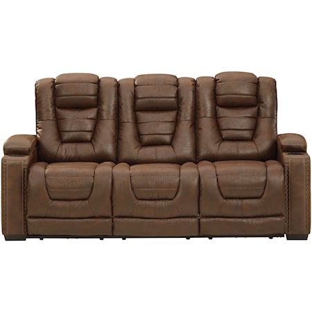 Power Reclining Sofa w/ Adjustable Headrests