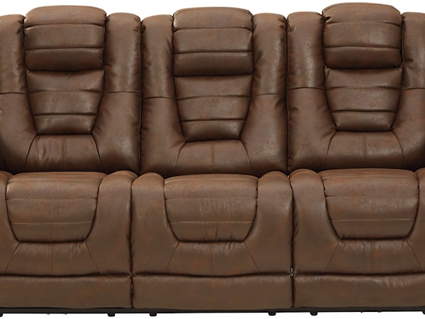 Power Reclining Sofa w/ Adjustable Headrests