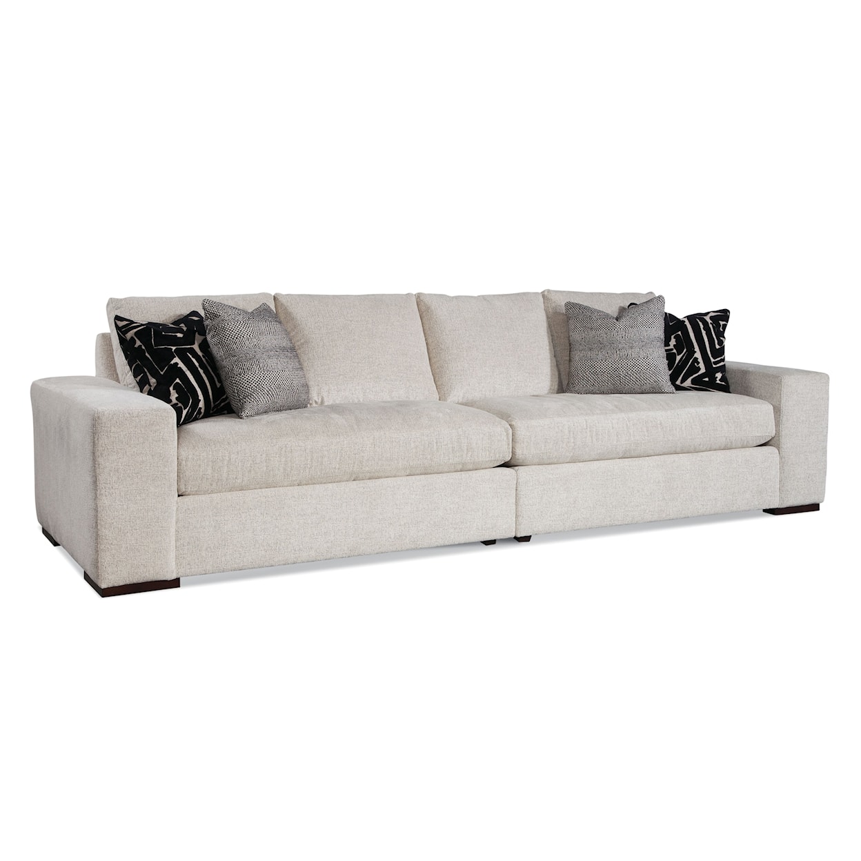 Braxton Culler Memphis Two Piece Bench Seat Sofa Sectional