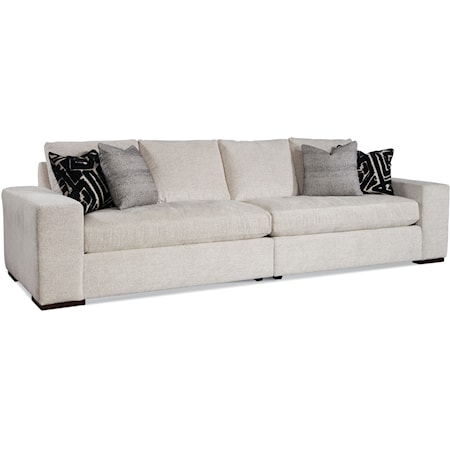 Two Piece Bench Seat Sofa Sectional