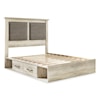 Signature Design by Ashley Cambeck King Upholstered Bed w/ 2 Side Drawers