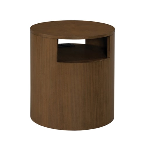 Transitional Round End Table