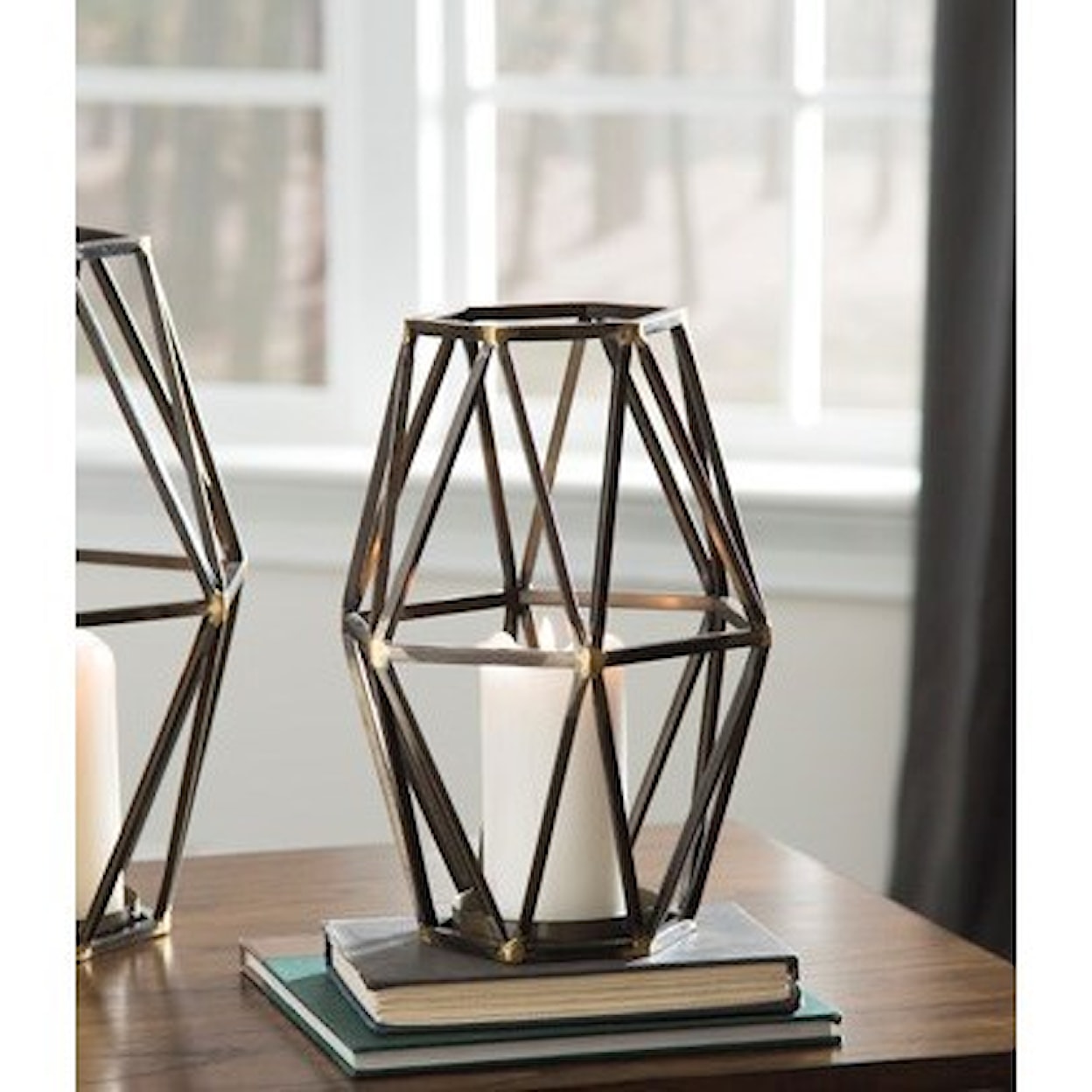Signature Design by Ashley Accents Devo Small Candle Holder
