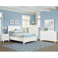 Transitional King Bedroom Group with Storage Bed